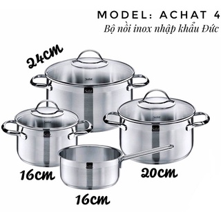 Bộ nồi Silit Achat 4 món