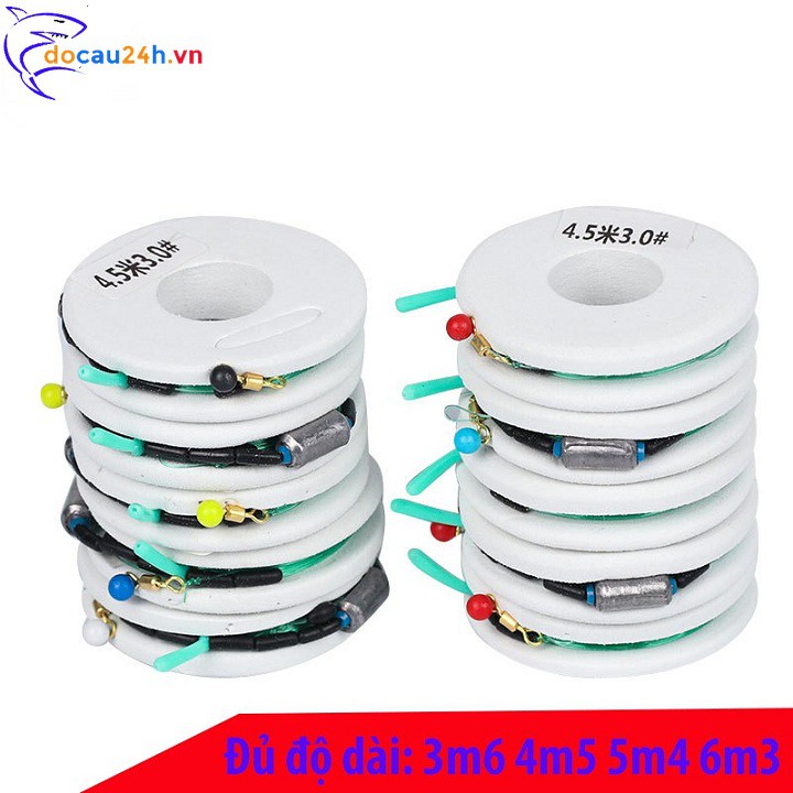 Dây trục câu đài buộc sẵn đầy đủ các kích thước, cước câu - Top1VN chất lượng 102