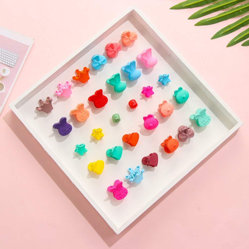 Bộ 10/20/30 Kẹp Tóc Càng Cua Hình Bông Hoa Màu Sắc Ngọt Ngào Phong Cách Hàn Quốc Cho Nữ