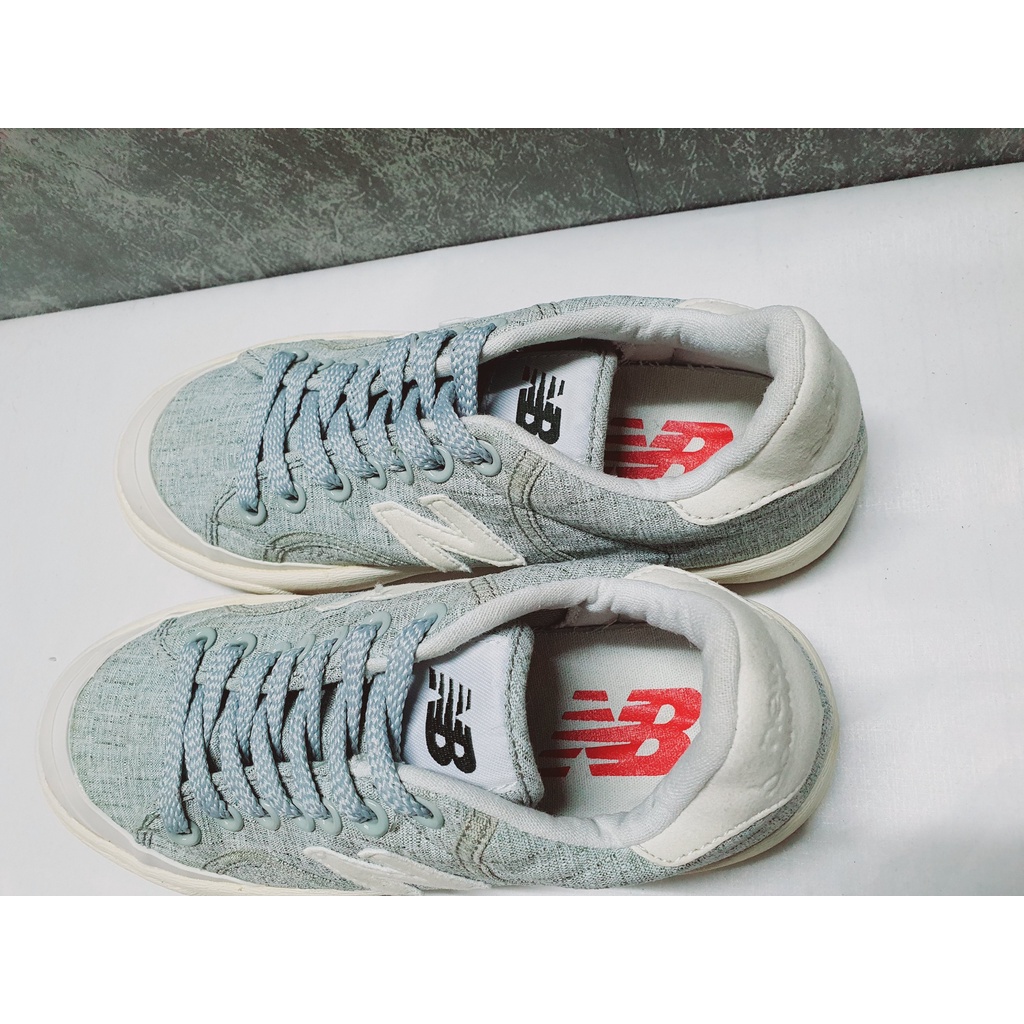 2hand- Size 37 Giày vải màu xanh muối tiêu