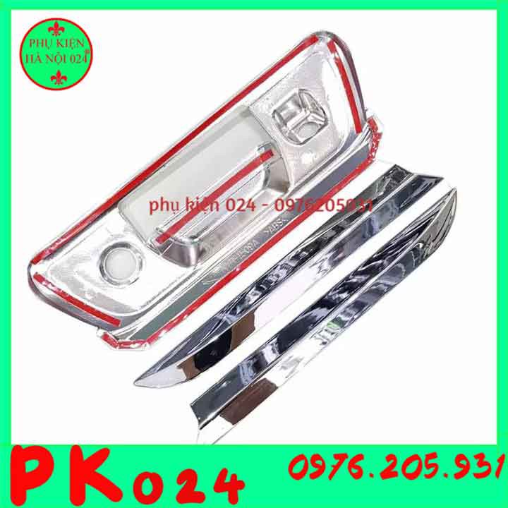[Navara 2015-2020] Ốp Tay Mở Cốp Mạ Crom Xe - Navara 2015-2020