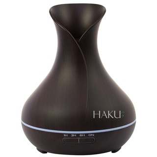 Máy khuếch tán hình bình hoa màu gỗ nâu đen HKTD-3608