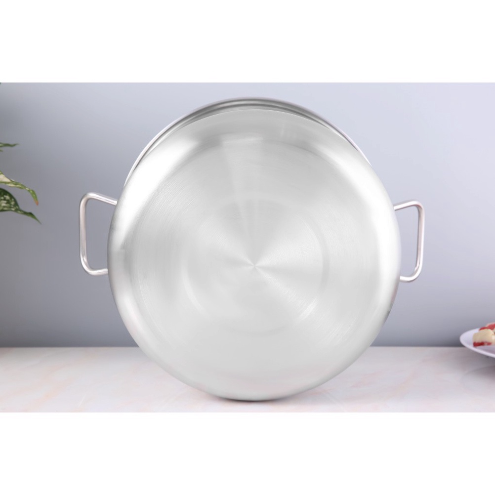 Nồi luộc gà inox 430 Fivestar H.T cook 1 đáy bếp từ nắp inox ( 26cm / 28cm / 30cm / 32cm )