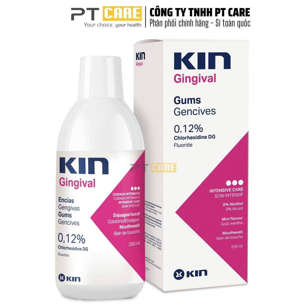 PT CARE | Nước Súc Miệng Kin Gingival Ngăn Ngừa Viêm Nướu 250ml