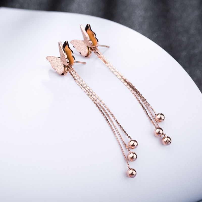 Bông Tai Dài Dự Tiệc Titan Ko Han Rỉ TT 4342