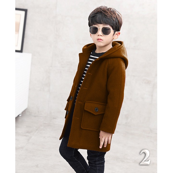 [LH6128} Áo khoác dạ giữ ấm cho bé trai 12-42kg