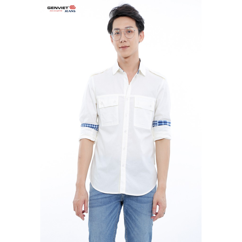 Áo sơ mi nam dài tay D3121C542 - GENVIET | BigBuy360 - bigbuy360.vn