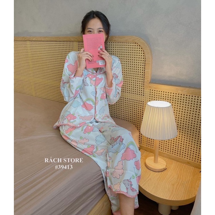 Đồ Bộ Viền Sóng Ngựa Pony Mây