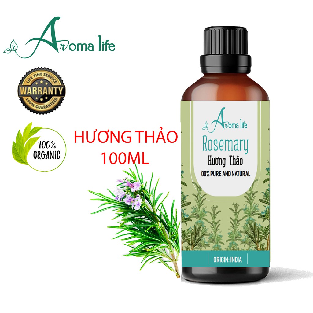 Tinh dầu nguyên chất Hương Thảo Aroma Life (10ml 50ml 100ml)