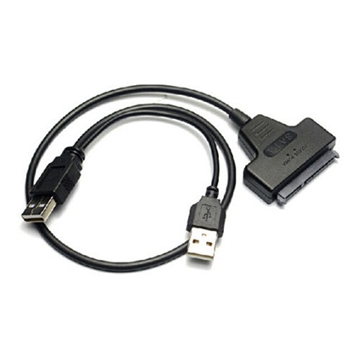 Cáp Chuyển Đổi Ổ Cứng Sata 7 + 15 Pin 22 Sang Usb 2.0 Cho 2.5 Hdd Laptop