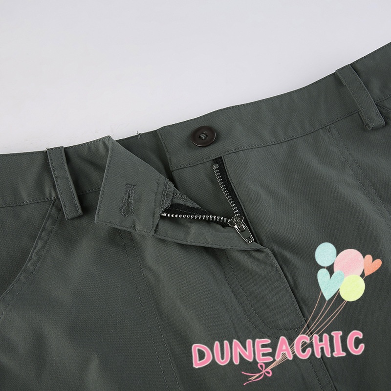 DUNEA Chân Váy Dáng Chữ A Màu Sắc Đơn Giản Thời Trang Dành Cho Nữ