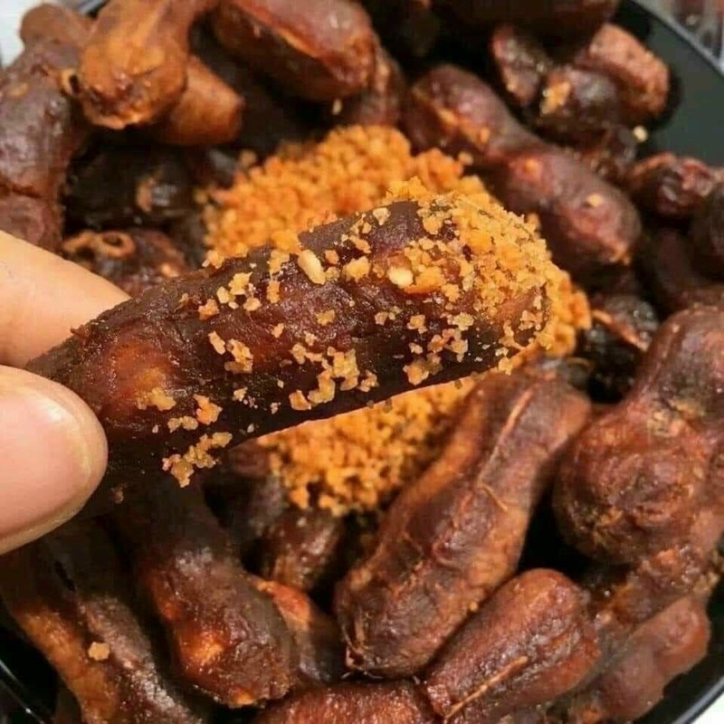 Me lào muối tôm tặng kèm muối tôm