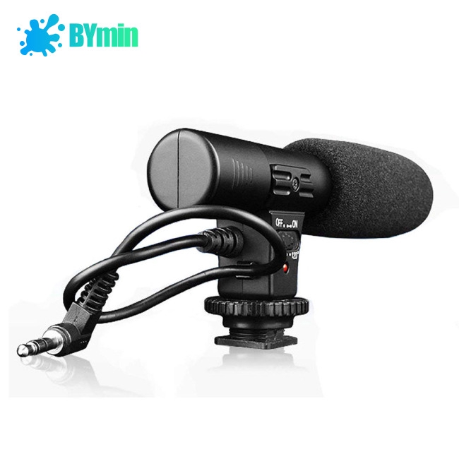 Micro thu âm kỹ thuật số 3.5mm cho d-slr camera Nikon / Canon / DV | BigBuy360 - bigbuy360.vn
