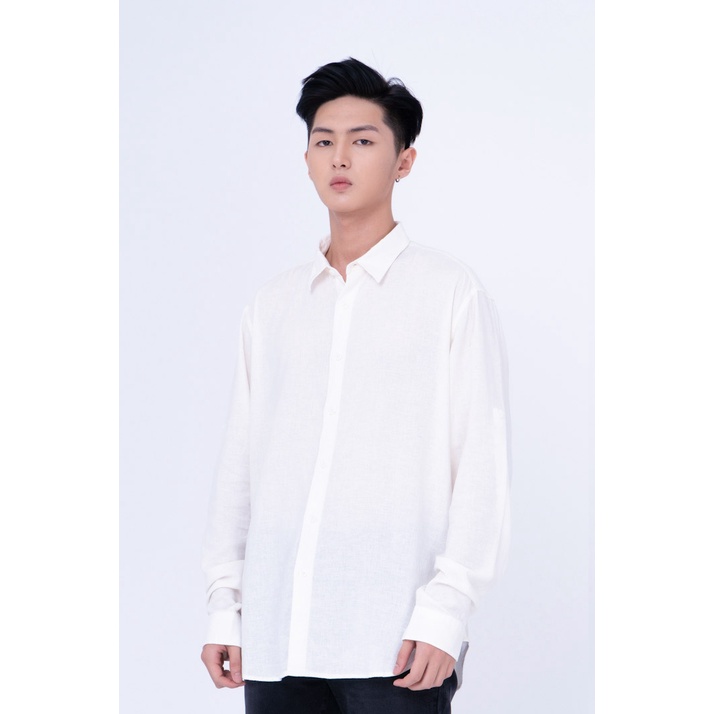 Áo Sơ Mi BOO Nam Tay Dài Dáng Regular Phong Cách Casual