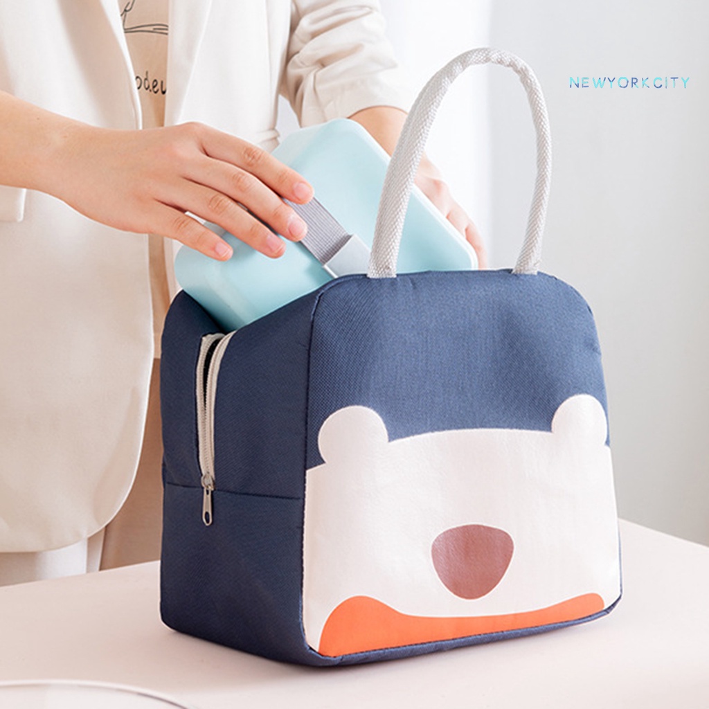 Túi Đựng Hộp Cơm Trưa NYC Lót Giấy Nhôm Dày Giữ Nhiệt Chống Thấm Nước
