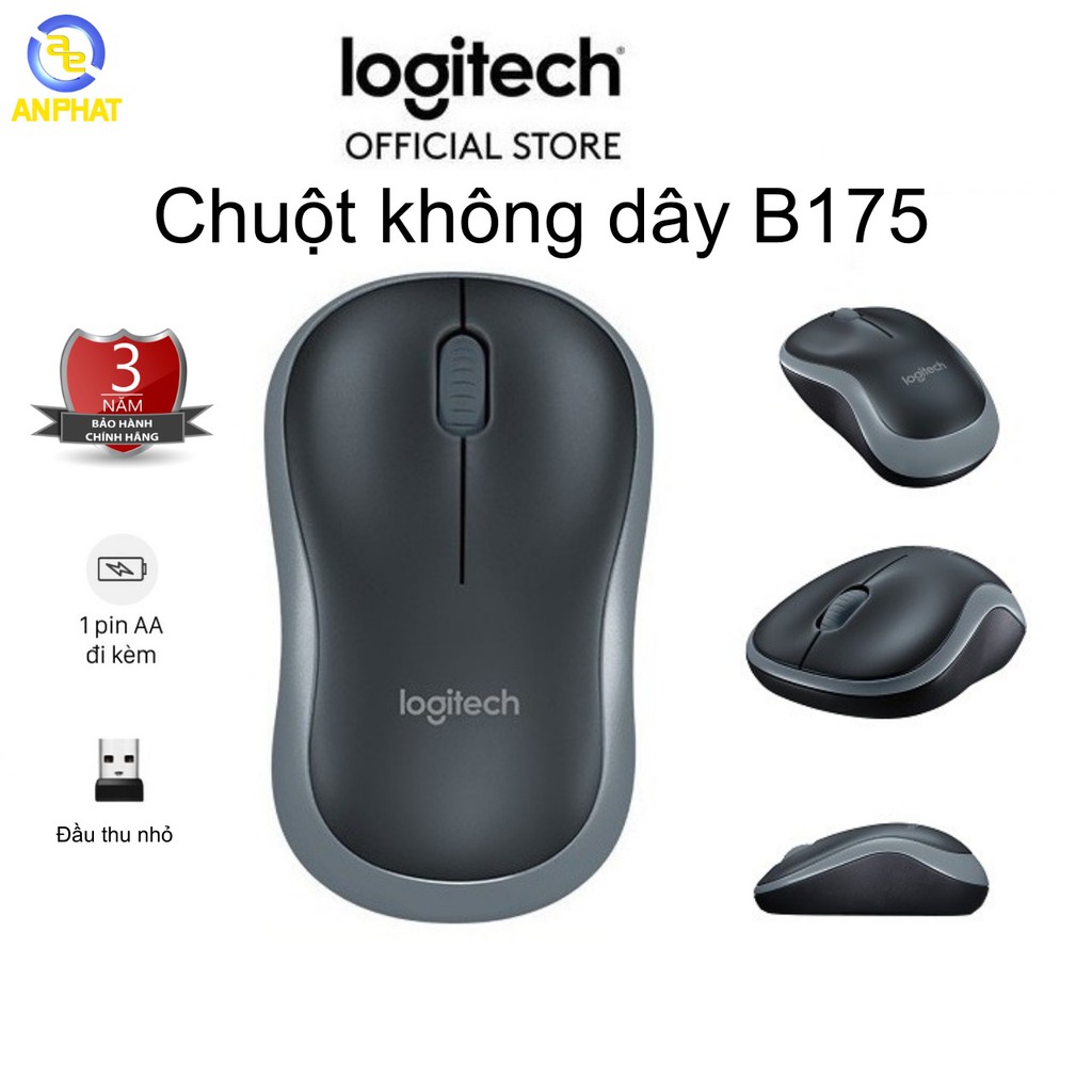 Chuột máy tính văn phòng Logitech B100  (chính hãng - Giá rẻ - BH tới 36 tháng)