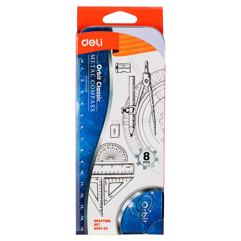 Bộ dụng cụ học tập 8 món DELI EG30505