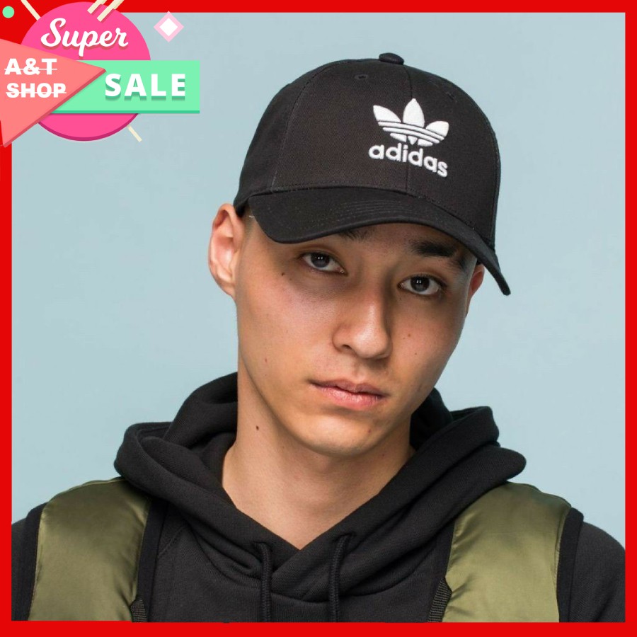 Mũ Nón Adidas Đen Trefoil Baseball Black Cap Ful Tag Code