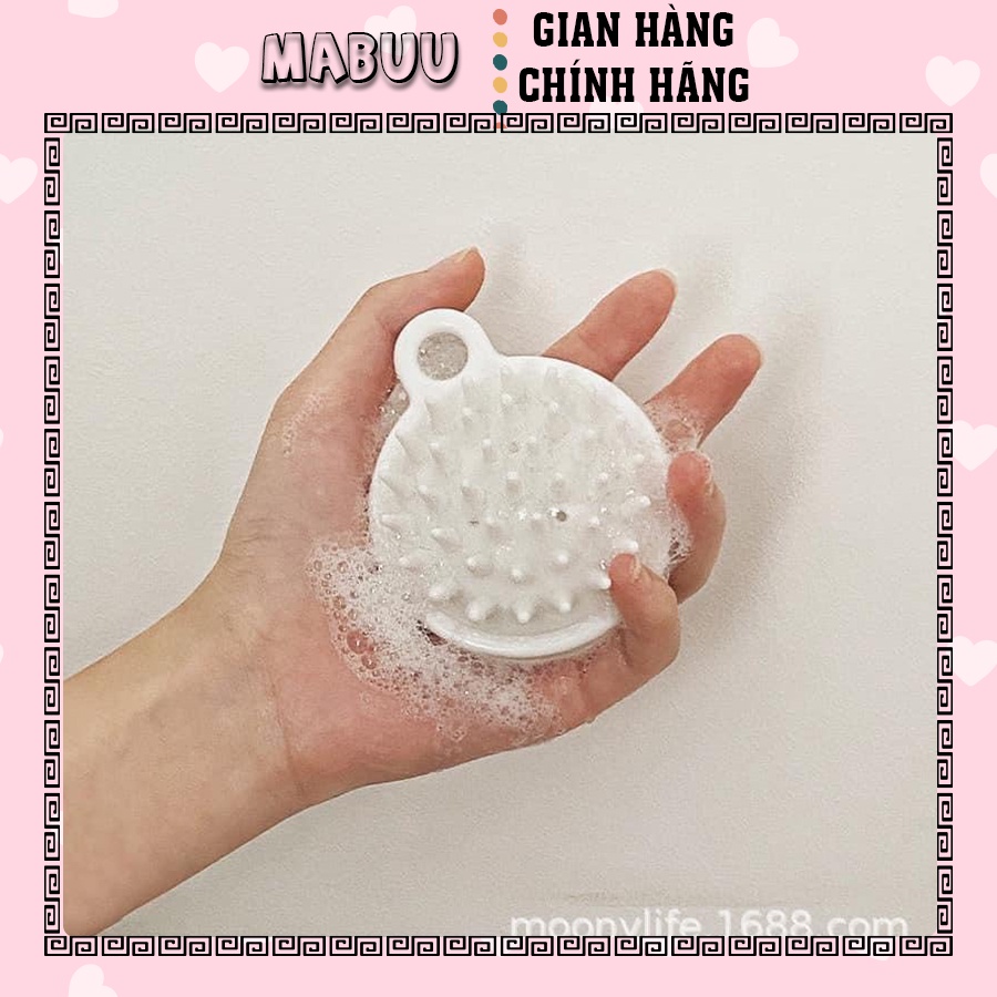 Lược Gội Đầu Massage Gai Silicon Mát Xa Da Đầu, Giảm Rụng Tóc