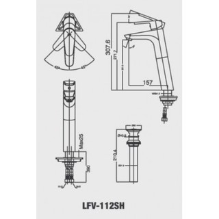 Vòi rửa Inax LFV-112SH