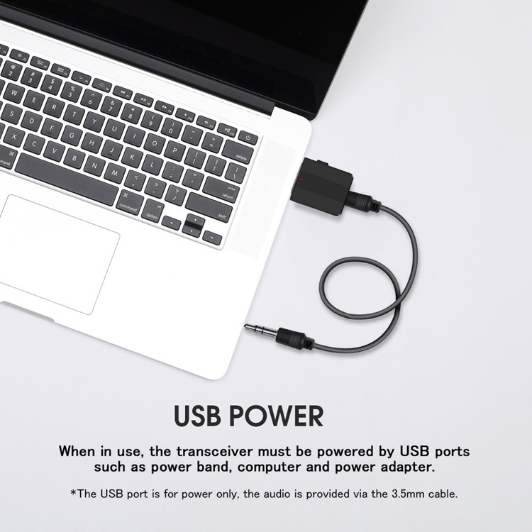 Thiết bị thu phát âm thanh Bluetooth 2 trong 1 kiểu Bluetooth cho máy tính TV đa truyền thông