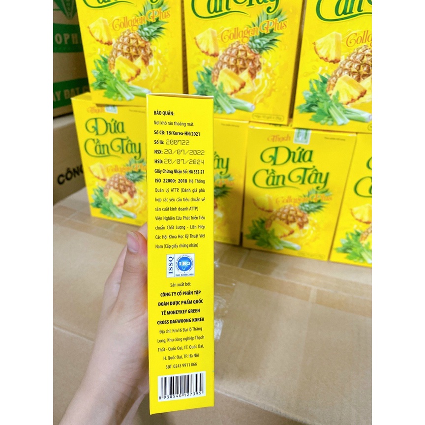 Thạch dứa giảm cân thon gọn vóc dáng đẹp da chính hãng