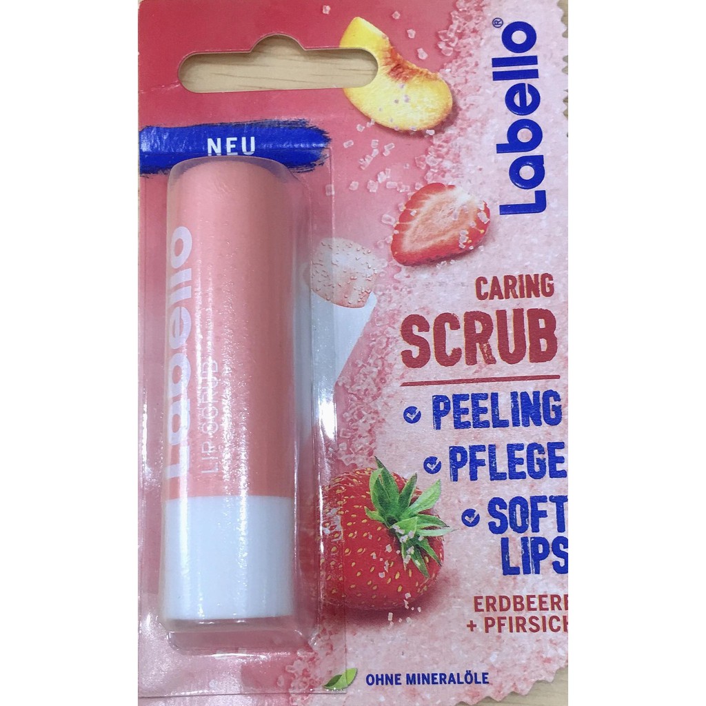 Son dưỡng kiêm tẩy da chết môi LABELLO Wild Rose Caring Scrub | BigBuy360 - bigbuy360.vn