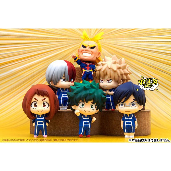 Mô hình My Hero Academia - Trọn bộ 6 mô hình học viện siêu anh hùng - Movic - Cao 4~5cm - Full box