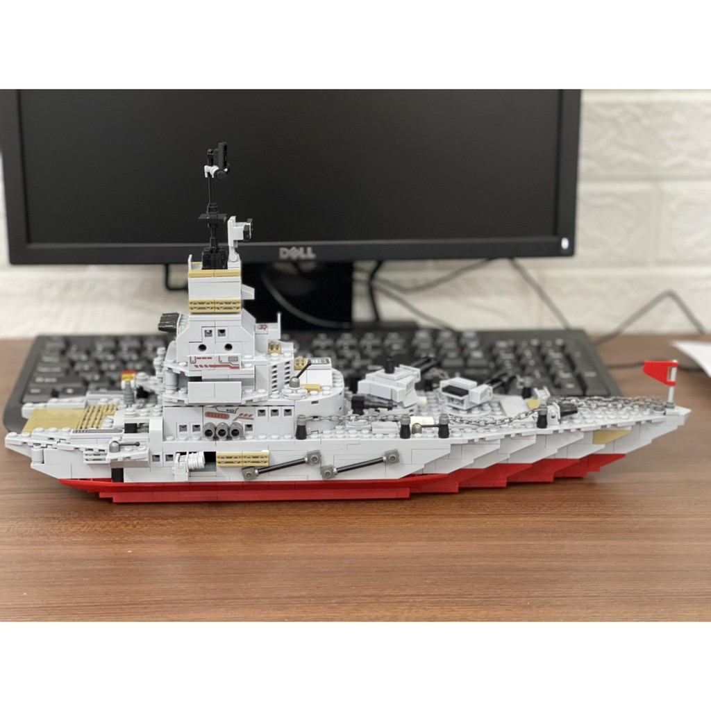 [Hàng Chính Hãng] Bộ Đồ Chơi Xếp Hình BATTLESHIP Lắp Ráp Kiểu LEGO Mô Hình Chiến Hạm, Tuần Dương Hạm Với 1000+ Mảnh Ghép