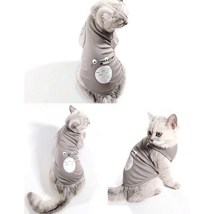 [ HÈ 2022 ] Áo cho chó mèo ba lỗ chất liệu thun siêu mát thoáng khí cho thú cưng hoạt hình dễ thương