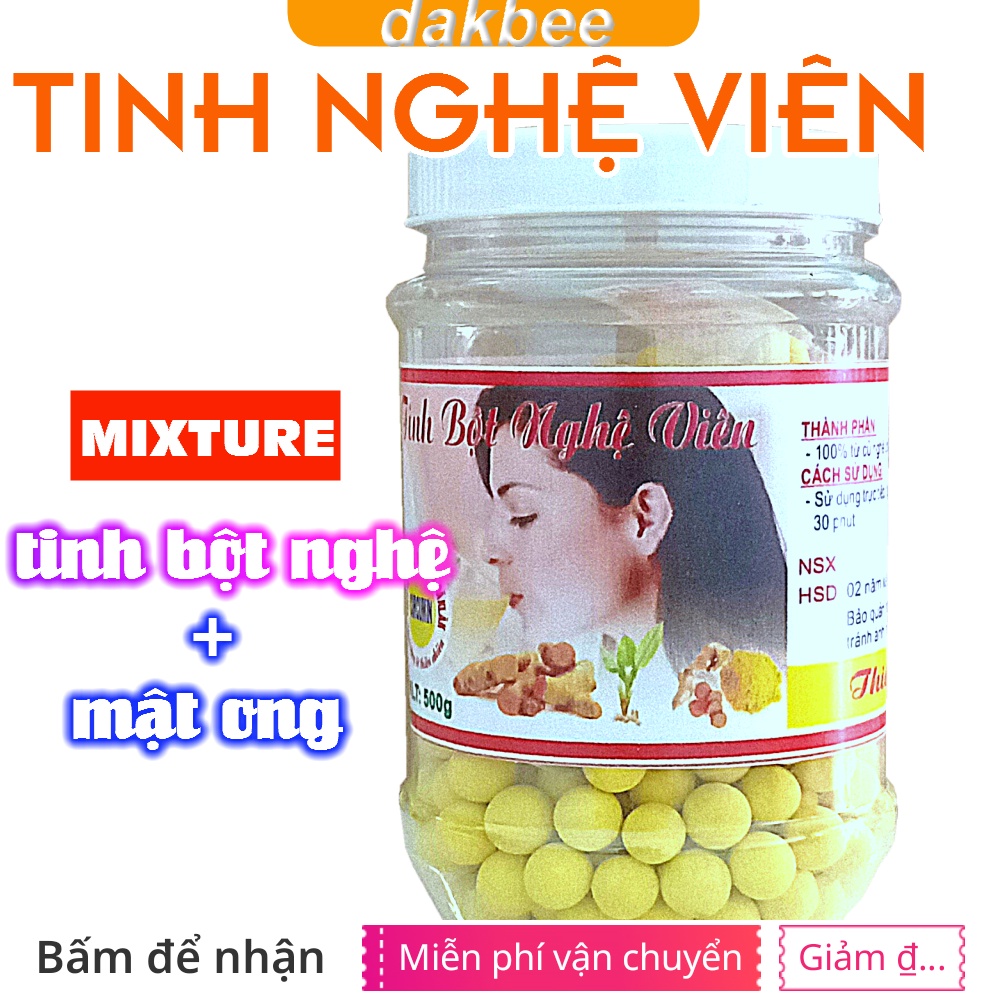 250g viên tinh bột nghệ_mật ong nguyên chất từ núi rừng tây nguyên daklak [dakbee]