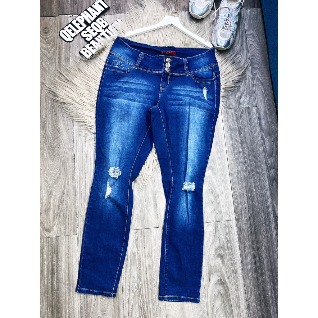 quần jean skinny siêu nâng mông bigsize cao cấp (ms: JBS-34)