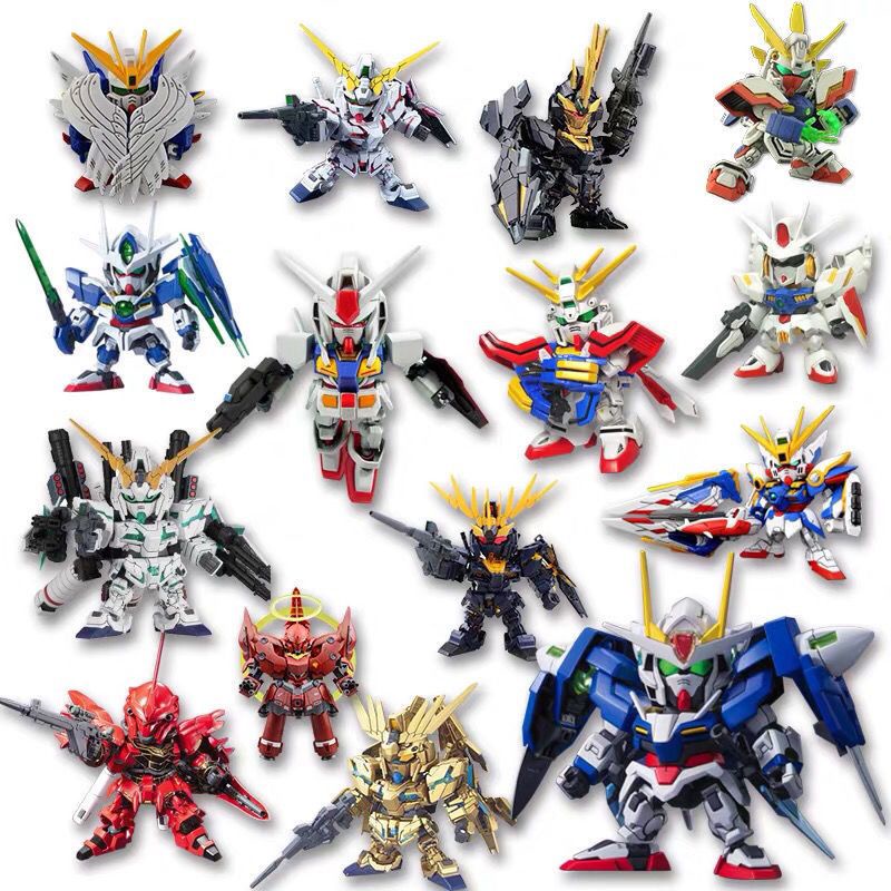 【Hộp mù】Gundam SD Unicorn BB Phiên Bản Q Version Modong Nuclear Lu Bu Cao Man Ao Chu Q