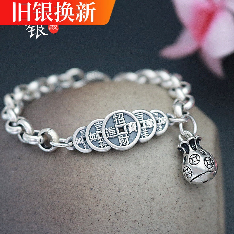 Vòng Tay Bạc Sterling Năm Hoàng Đế May Mắn Cho Cặp Đôi