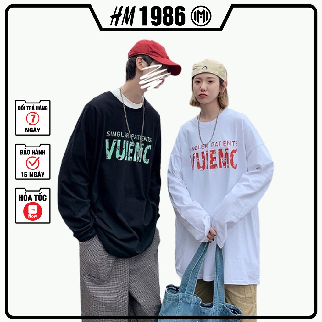 Áo thun tay dài Wind phông nam nữ form rộng unisex oversize ulzzang Áo thun dài tay 3156