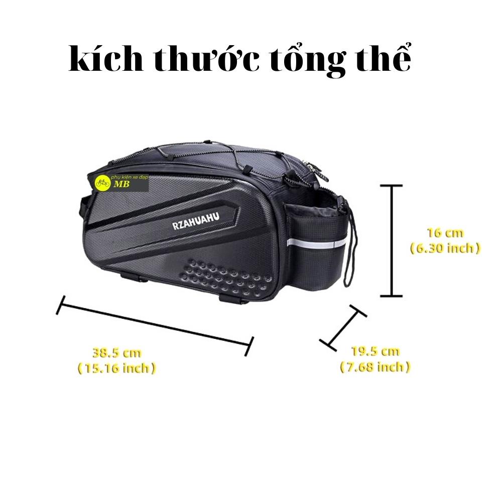 túi treo xe đạp thể thao cao cấp lắp gacbaga, đeo vai đa năng chống nước thể tích cực lớn chính hãng RZAHUAHU