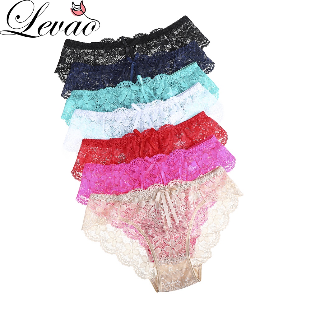 Quần Lót Ren Xuyên Thấu LEVAO Gợi Cảm Dành Cho Nữ