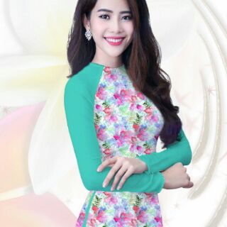 Vải áo dài hoa