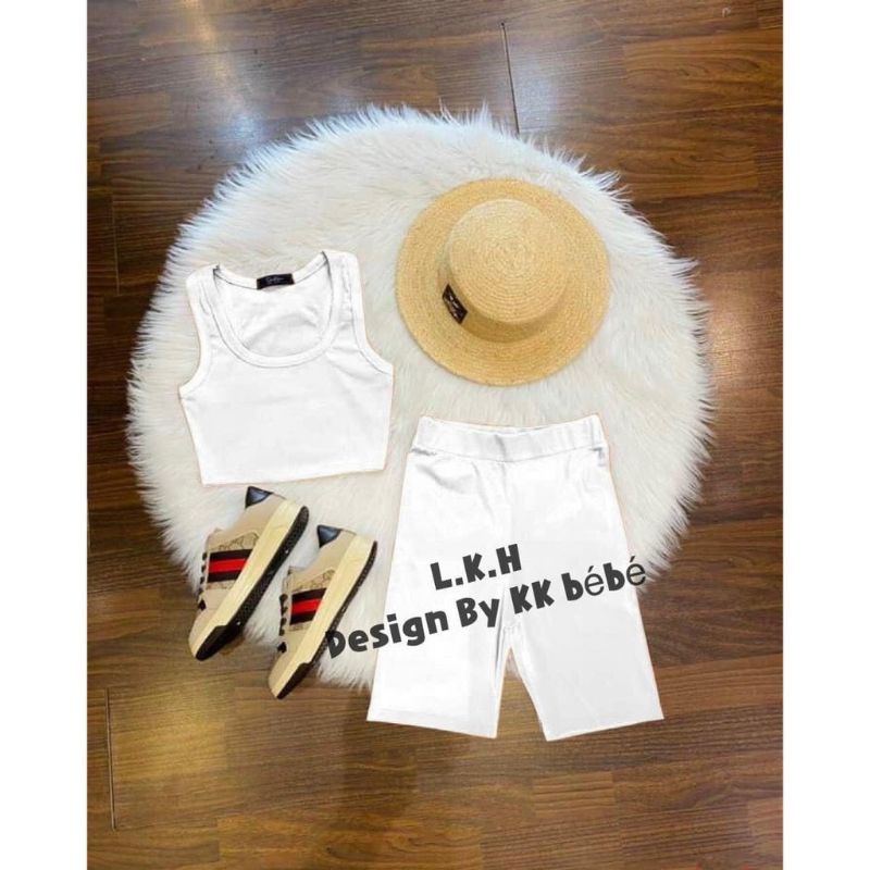 Set áo ba lỗ + quần legging ngắn