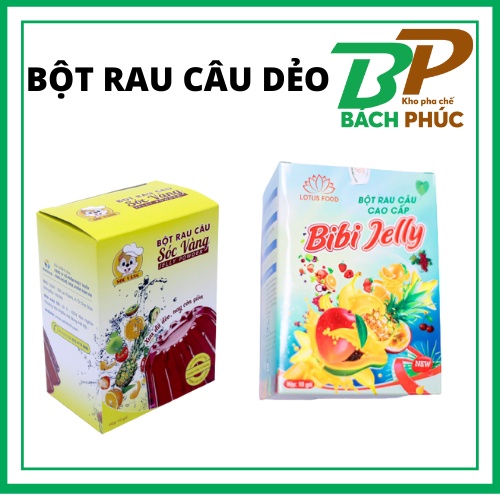 Bột rau câu Sóc Vàng Bột rau câu Bibi Jelly Hộp - Kho pha chế Bách Phúc Đà Nẵng Kho pha chế Đà Nẵng