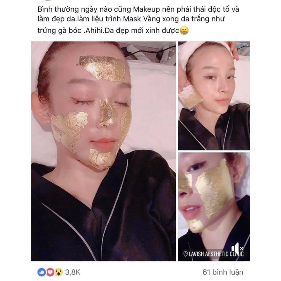 LIỆU TRÌNH VÀNG 24K GOLD MASK THERAPY