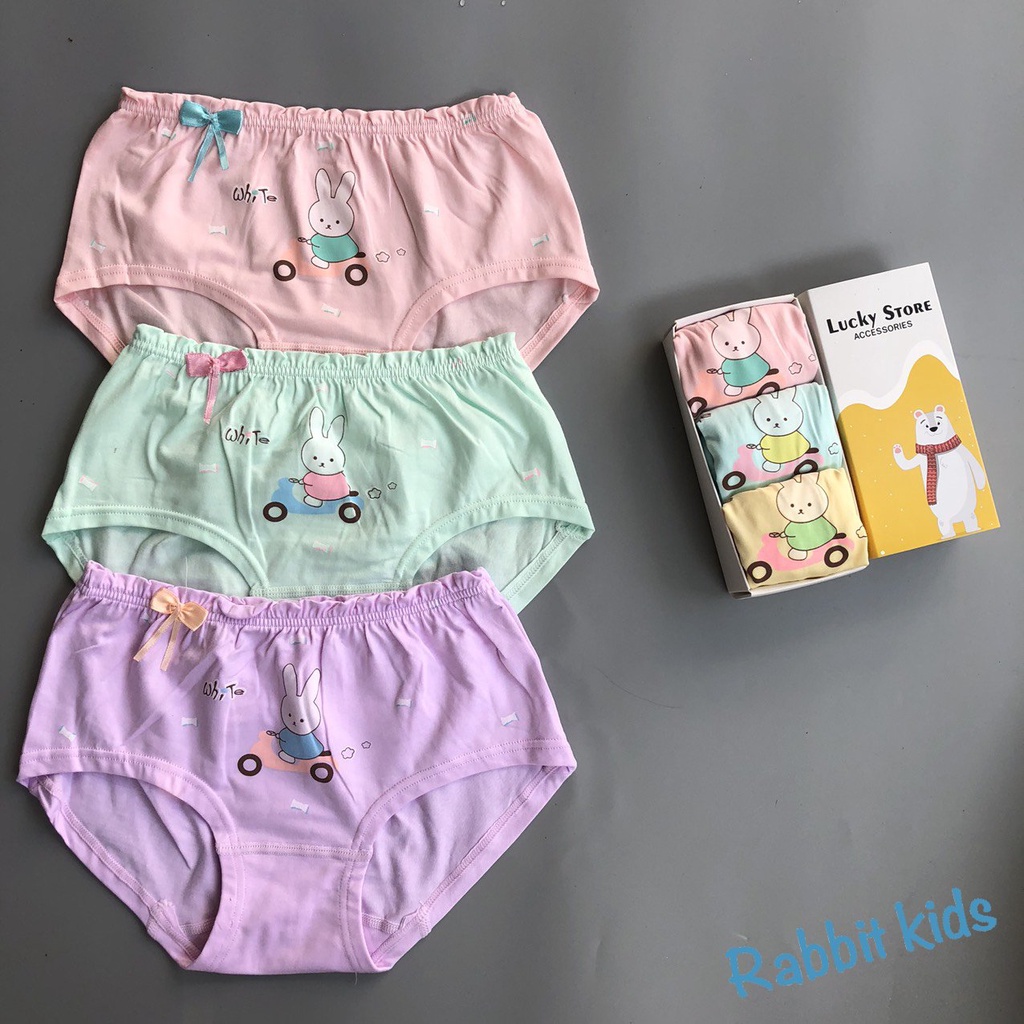 Combo 5-10 Quần  Chíp Bé Gái Tam Giác Cotton Mềm Mại