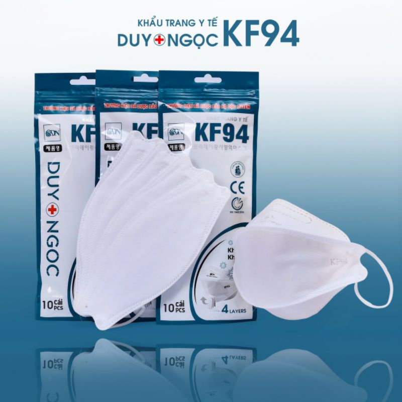 Thùng khẩu trang KF94 3D/4D đóng gói 300c 4 lớp chính hãng công nghệ Hàn Quốc chống bụi kháng khuẩn chuẩn y tế–NinaGen