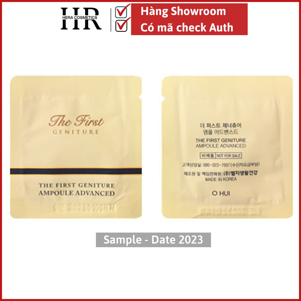 Sample Chính Hãng- Gói Tinh Chất OHUI The First Geniture Ampoule Advanced