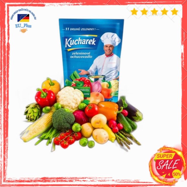 Hạt nêm rau củ hữu cơ Kucharek 200g - Đức - cho người ăn chay/ cho bé