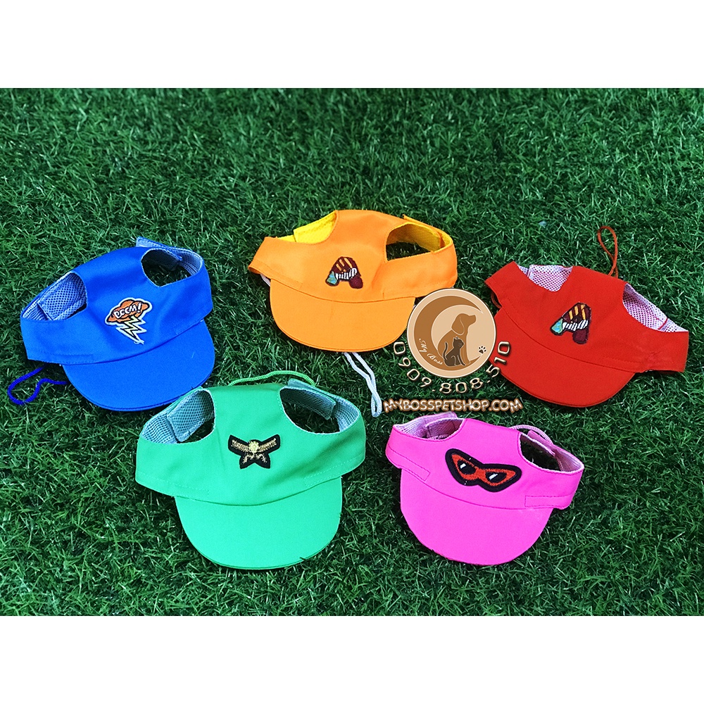 Nón lưỡi trai - nón kết kaki nhiều màu cho chó mèo - Thú cưng -Thời trang thú cưng