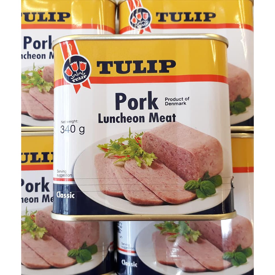 Thịt heo hộp Tulip Pork Luncheon Meat các loại