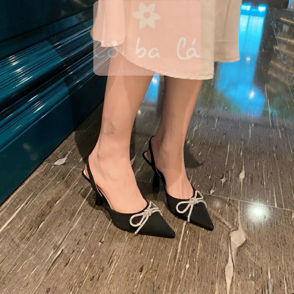 SANDAL CAO GÓT COBALA SHOES - GIÀY THỜI TRANG BÍT MŨI NHỌN - GUỐC NỮ HỞ HẬU 5 PHÂN - G22082800