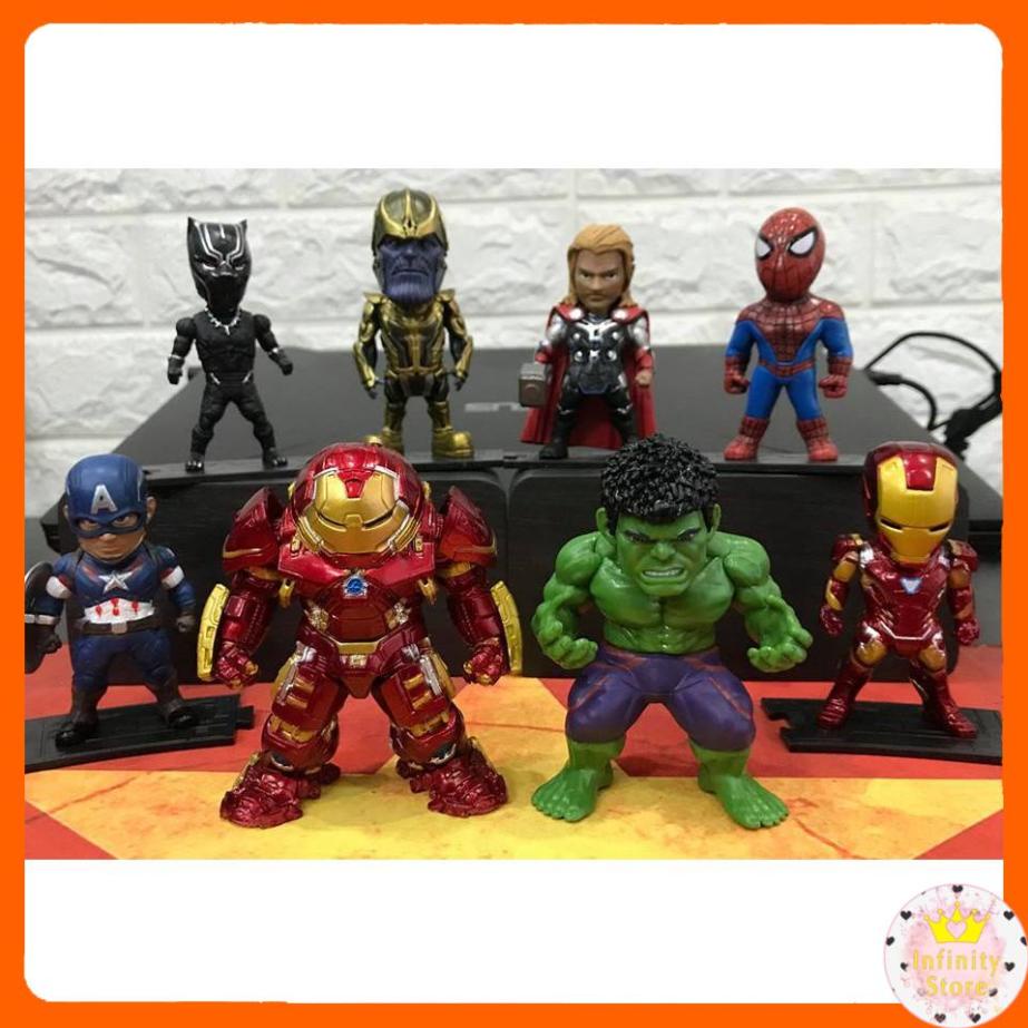 SET 8 MÔ HÌNH MARVEL INFINITY WAR CỰC ĐẸP INFINY DECOR