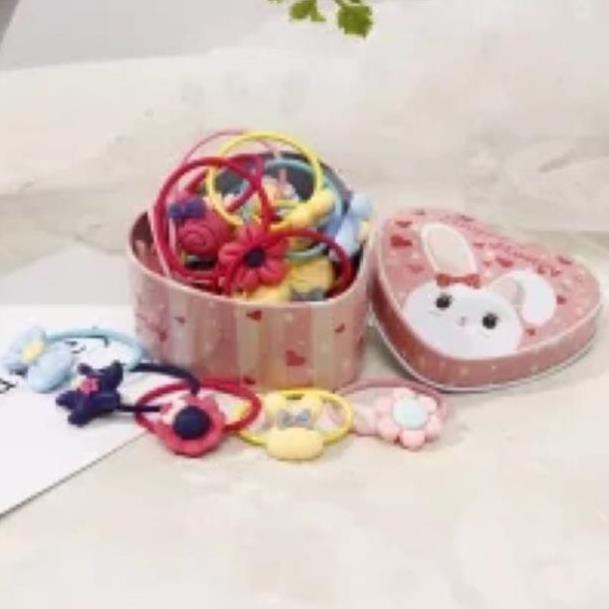 Hộp cột tóc hình tim Lovely dễ thương